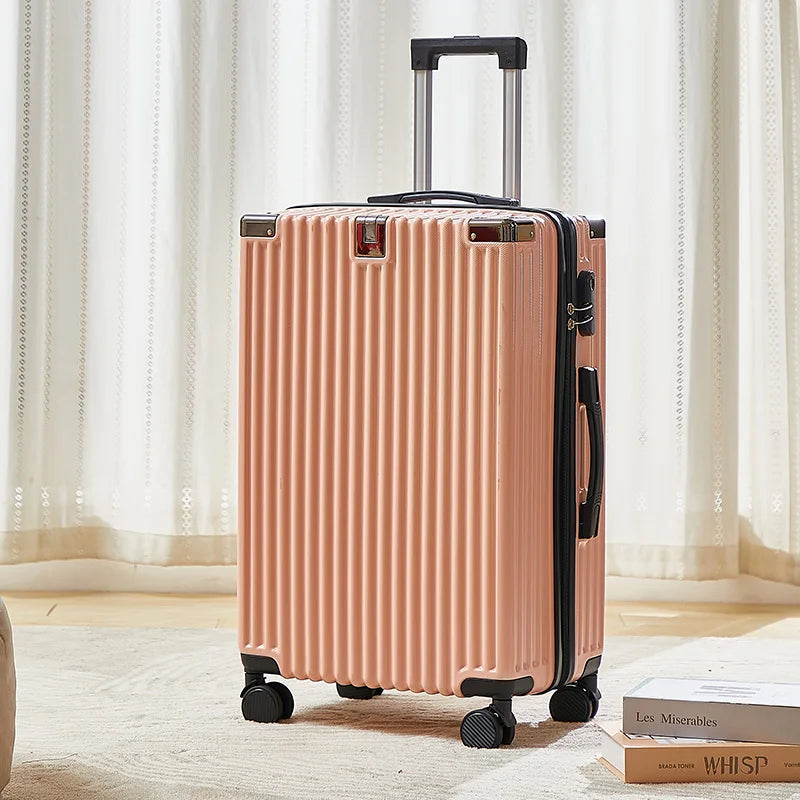 Fashion Gradient Blue 20 Inch Suitcase ABS Luggage 24 Inch Black Silver White Green Business Trip Carry-on Suitcase PC Suitcase