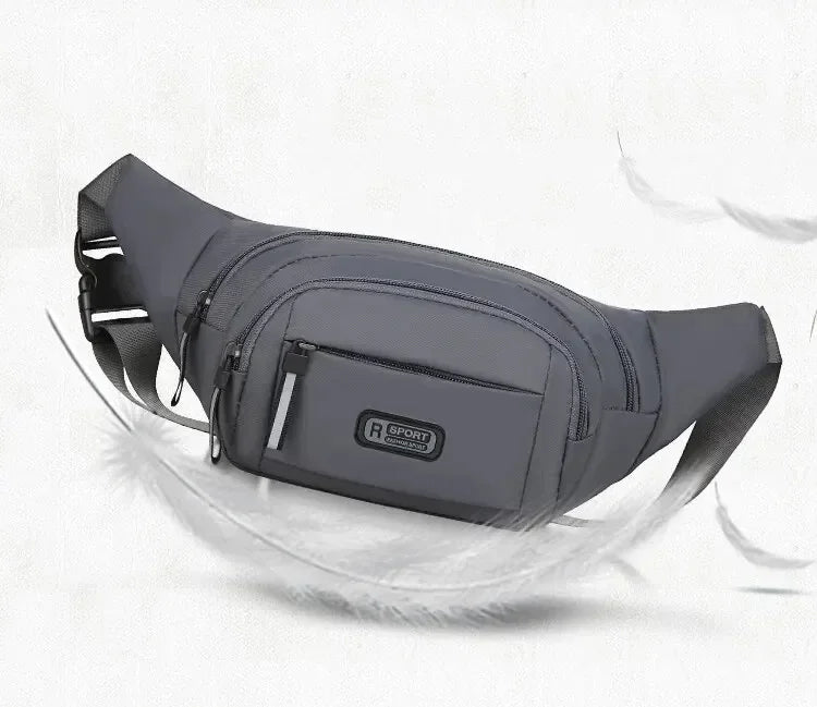 Men Canvas Waist Pack Anti Theft Running Waist Bag