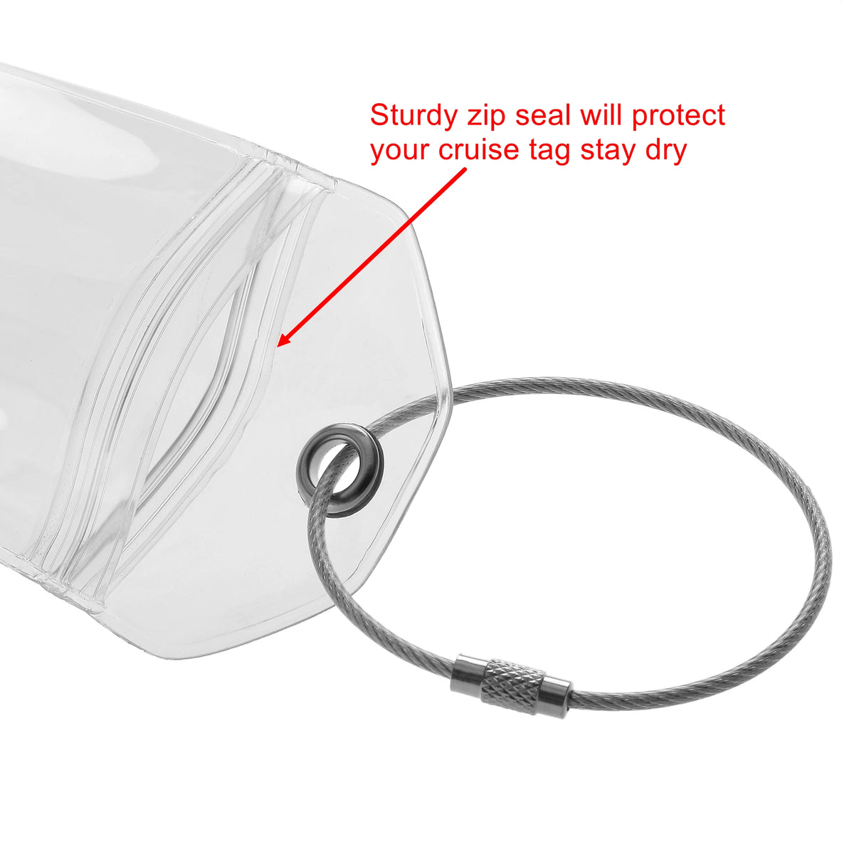 Royal Caribbean Cruise Luggage Tag Holders Zip Seal