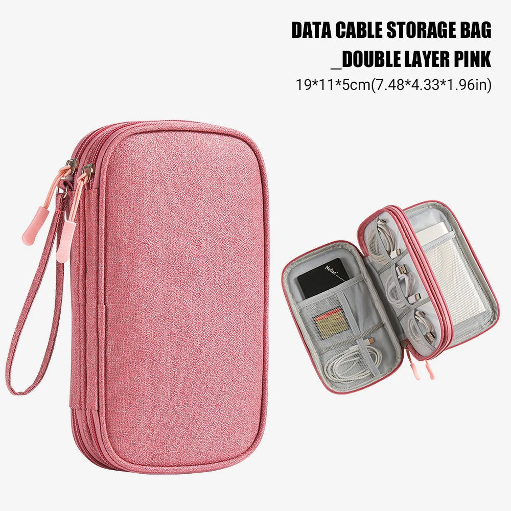 Travel Cable Organizer Waterproof Storage Bag for Cables