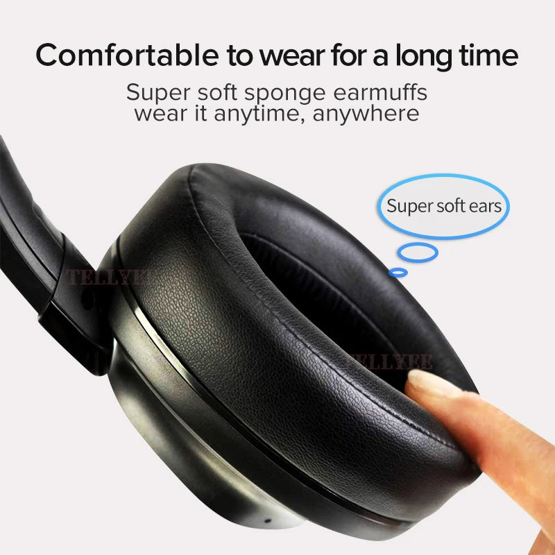 Wireless Bluetooth Noise Cancelling Headphones HiFi Stereo