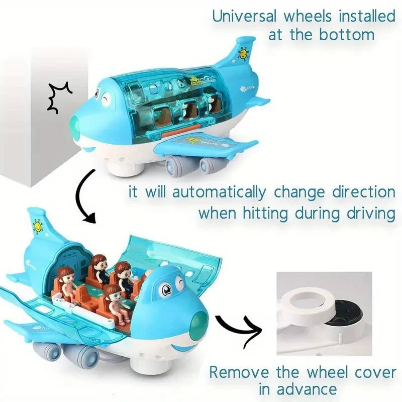 Electric Airplane Toy Model with Lights and Music Kids