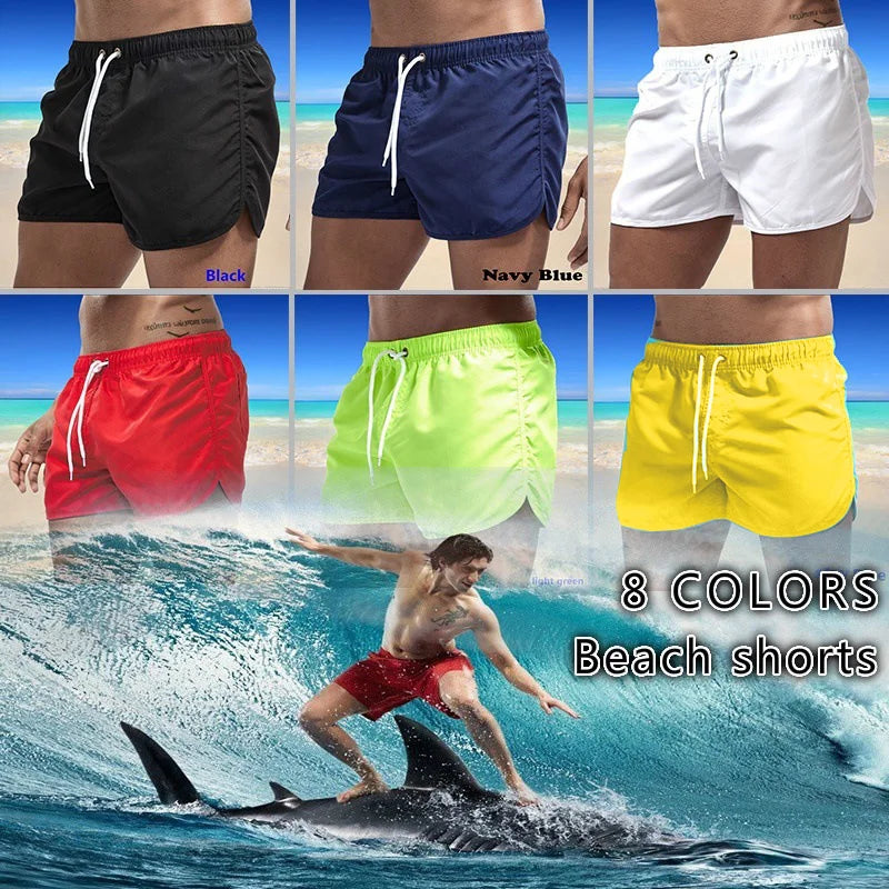 Mens Beach Swim Shorts Quick Dry Summer Swimwear Fashion
