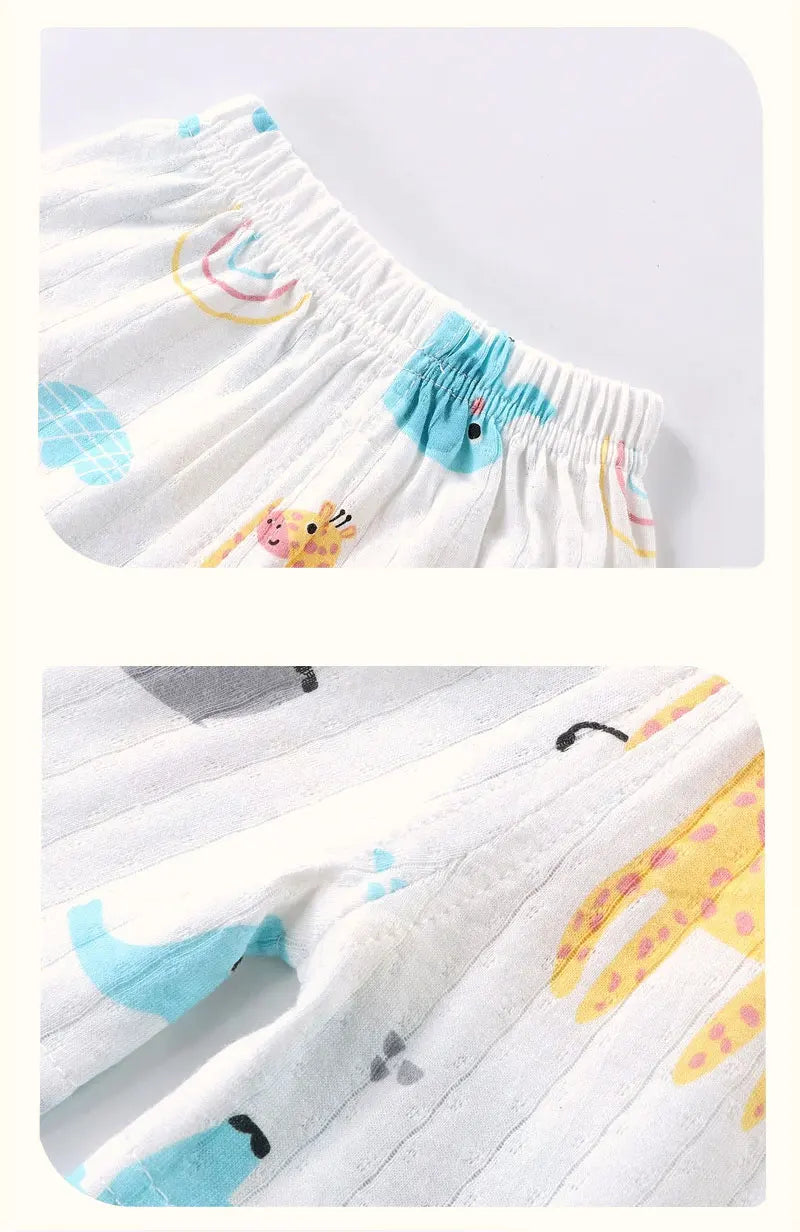 Kids Summer Vest Shorts Set Breathable Baby Clothing