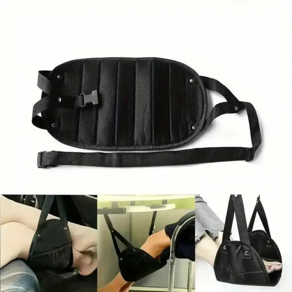 Portable Travel Footrest Hammock for Airplane Comfort