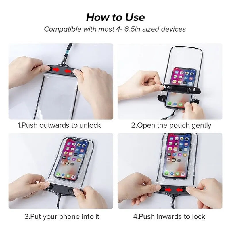 Universal Waterproof Phone Pouch Case For Swimming