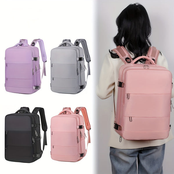 [Waterproof Travel Backpack] Waterproof Large Travel Backpack - Carry On Hiking Rucksack for Women Men - Outdoor Sports Daypack Travel Essentials