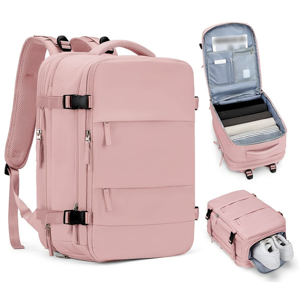 [Waterproof Travel Backpack] Waterproof Large Travel Backpack - Carry On Hiking Rucksack for Women Men - Outdoor Sports Daypack Travel Essentials