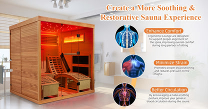 2Person Infrared Sauna with Recliner for Home Spa Relaxation