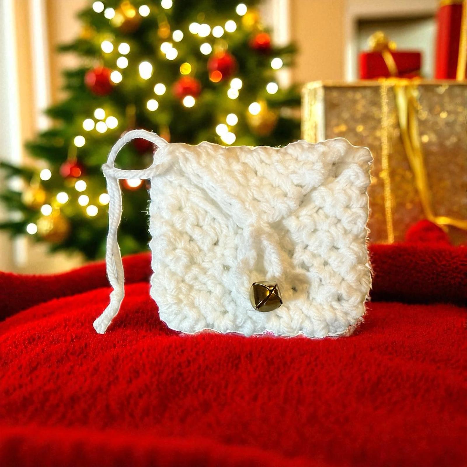 Crochet Gift Card Envelope with Antique Button | Ornament, Gift Bag Decoration,  Hanukkah Gift Holder | Handmade Holiday Accessory