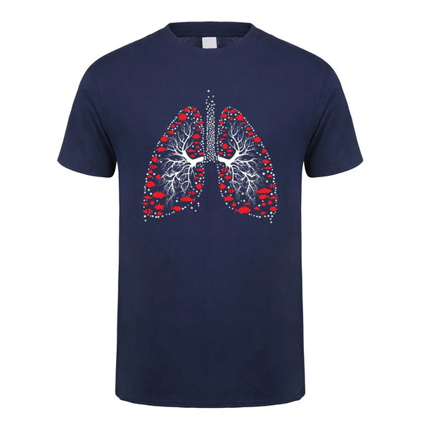Scuba Dive T Shirt Men Cotton Summer Fashion Diver Man Tees Short Sleeve Diving T-shirts Tops