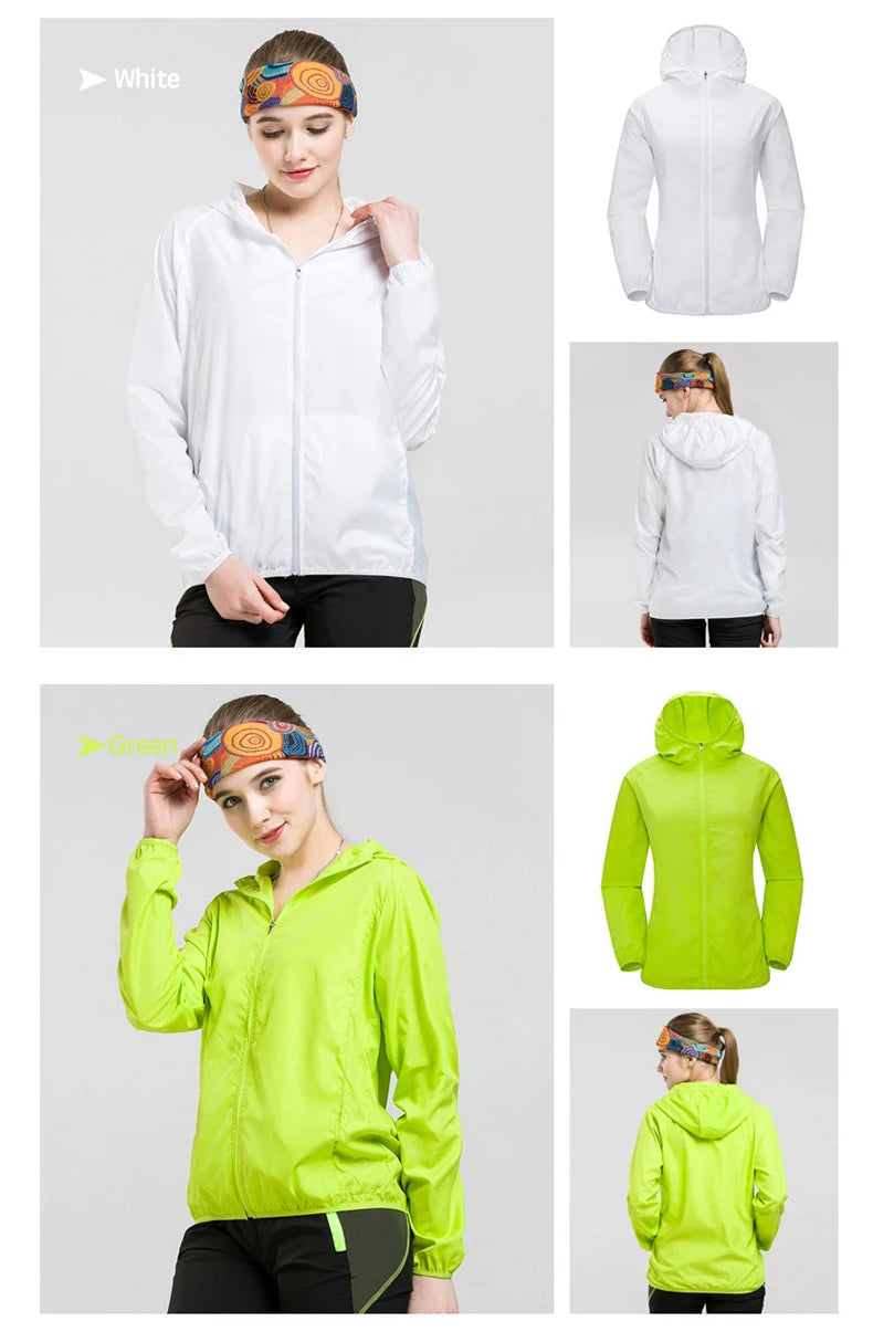 Camping Rain Jacket Waterproof Windbreaker Outdoor Coat