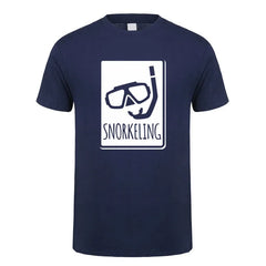 Scuba Dive T Shirt Men Cotton Summer Fashion Diver Man Tees Short Sleeve Diving T-shirts Tops