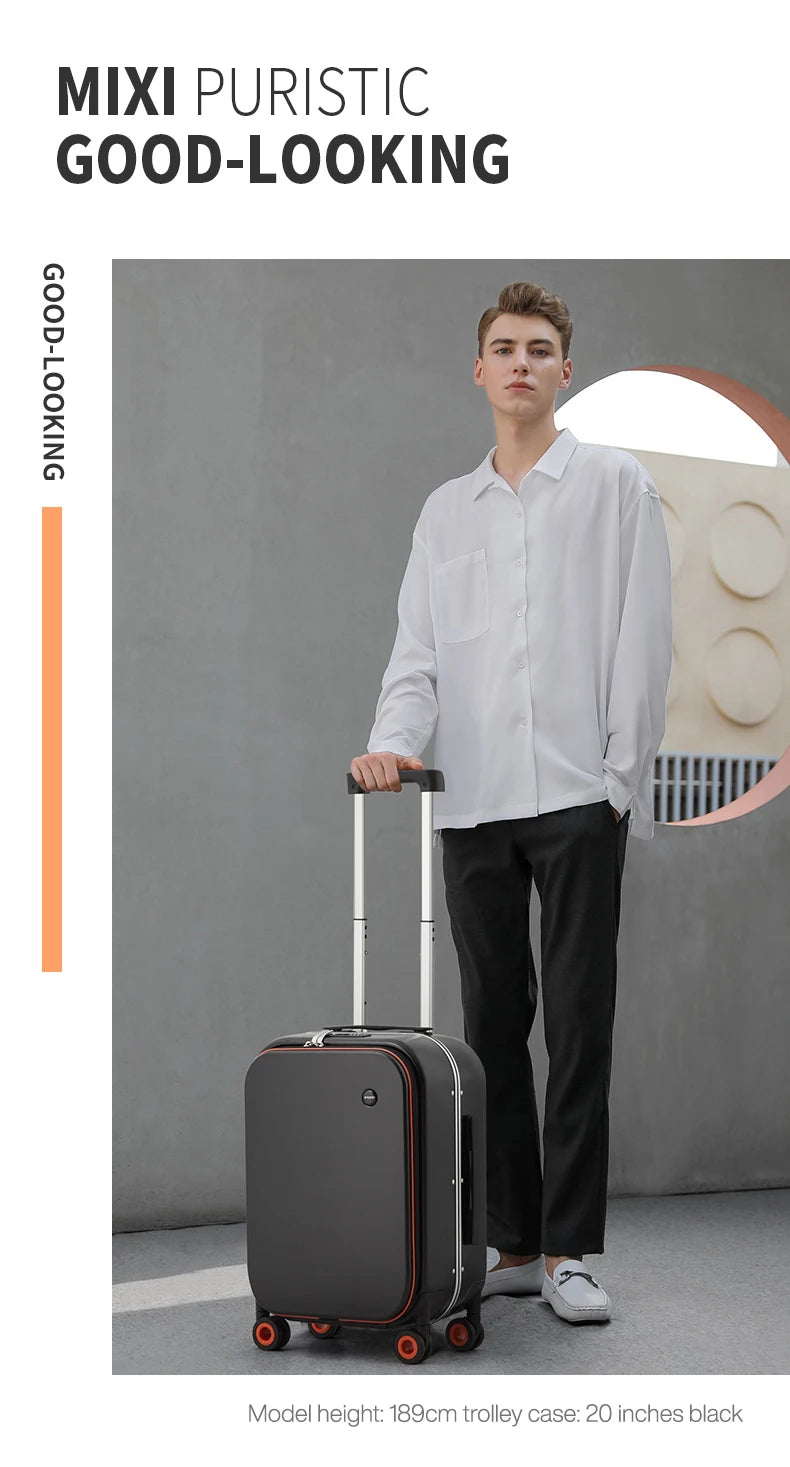 Aluminum Frame Carry On Rolling Luggage Suitcase