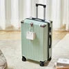 Fashion Gradient Blue 20 Inch Suitcase ABS Luggage 24 Inch Black Silver White Green Business Trip Carry-on Suitcase PC Suitcase