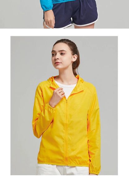Camping Rain Jacket Waterproof Windbreaker Outdoor Coat