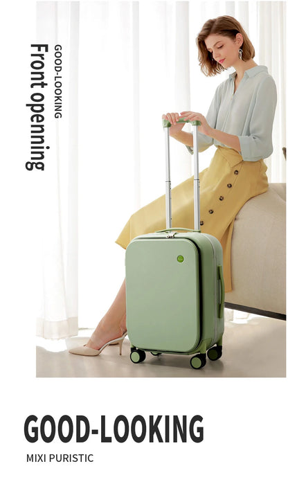 Aluminum Frame Carry On Rolling Luggage Suitcase