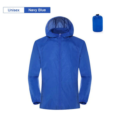Camping Rain Jacket Waterproof Windbreaker Outdoor Coat