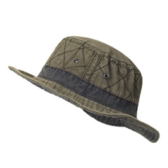 Summer Bucket Hats for Men Women Washed Cotton Panama Hat Fishing Hunting Cap Sun Protection Caps Outdoor Sun Hat