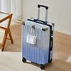 Fashion Gradient Blue 20 Inch Suitcase ABS Luggage 24 Inch Black Silver White Green Business Trip Carry-on Suitcase PC Suitcase