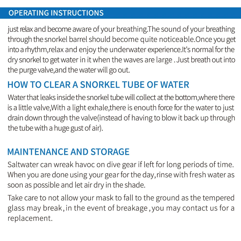 Adult Scuba Diving Mask Snorkel Set Panoramic Gear
