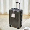 Fashion Gradient Blue 20 Inch Suitcase ABS Luggage 24 Inch Black Silver White Green Business Trip Carry-on Suitcase PC Suitcase