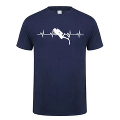 Scuba Dive T Shirt Men Cotton Summer Fashion Diver Man Tees Short Sleeve Diving T-shirts Tops