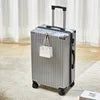 Fashion Gradient Blue 20 Inch Suitcase ABS Luggage 24 Inch Black Silver White Green Business Trip Carry-on Suitcase PC Suitcase