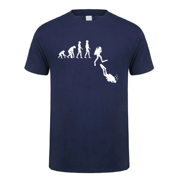 Scuba Dive T Shirt Men Cotton Summer Fashion Diver Man Tees Short Sleeve Diving T-shirts Tops