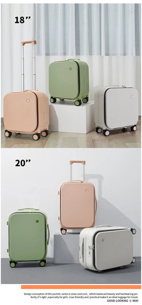 Mixi Patent Design Aluminum Frame Suitcase Carry On Rolling Luggage Beautiful Boarding Cabin 18 20 24 Inch M9260