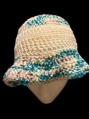 Handmade 100% Cotton Bucket Hat | Summer Crochet Hat | Lightweight Breathable Beach Hat | Unique One of a Kind Gift | Boho Style