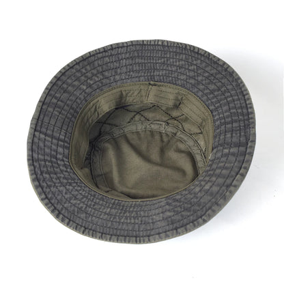 Washed Cotton Summer Bucket Hat for Men Women