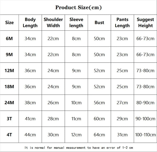 Kids Clothes Set Baby Boy/Girl T-Shirt + Shorts Summer Clothing Cotton Cartoon Casual Boys Tracksuit Children Baby Clothes Set