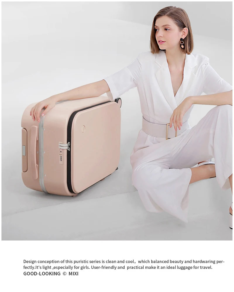 Aluminum Frame Carry On Rolling Luggage Suitcase