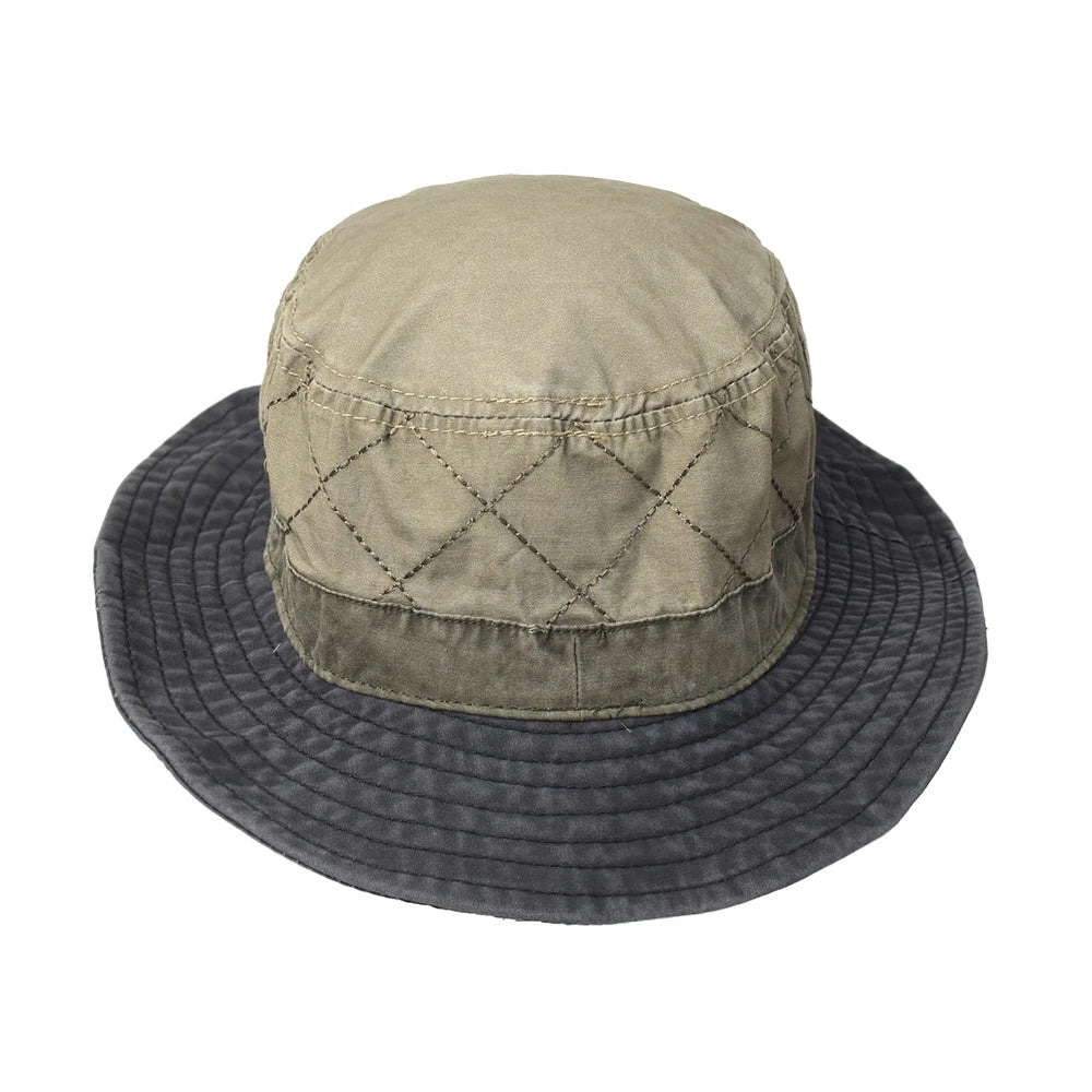 Washed Cotton Summer Bucket Hat for Men Women