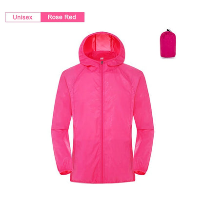 Camping Rain Jacket Waterproof Windbreaker Outdoor Coat