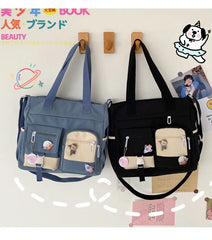 Nylon Waterproof Canvas Women Handbags Shoulder Bag Japanese Ladies Messenger Bag Student School Crossbody Bags for Girl Satchel