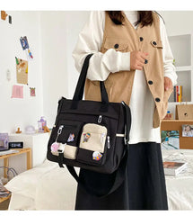 Nylon Waterproof Canvas Women Handbags Shoulder Bag Japanese Ladies Messenger Bag Student School Crossbody Bags for Girl Satchel