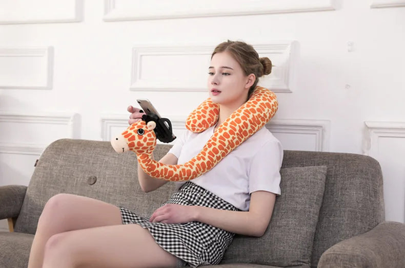 Travel Pillow with Phone Holder U Shaped Neck Support