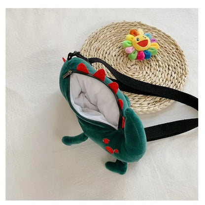 Cute Dinosaur Children Backpack Cartoon Plush Toy Bag Gift for Kids Travel Shoulder Bag For Toddler Preschool Kids