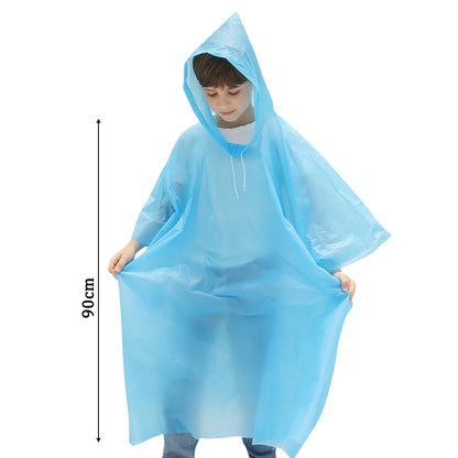 Disposable Raincoat for Kids Outdoor Travel Rainwear