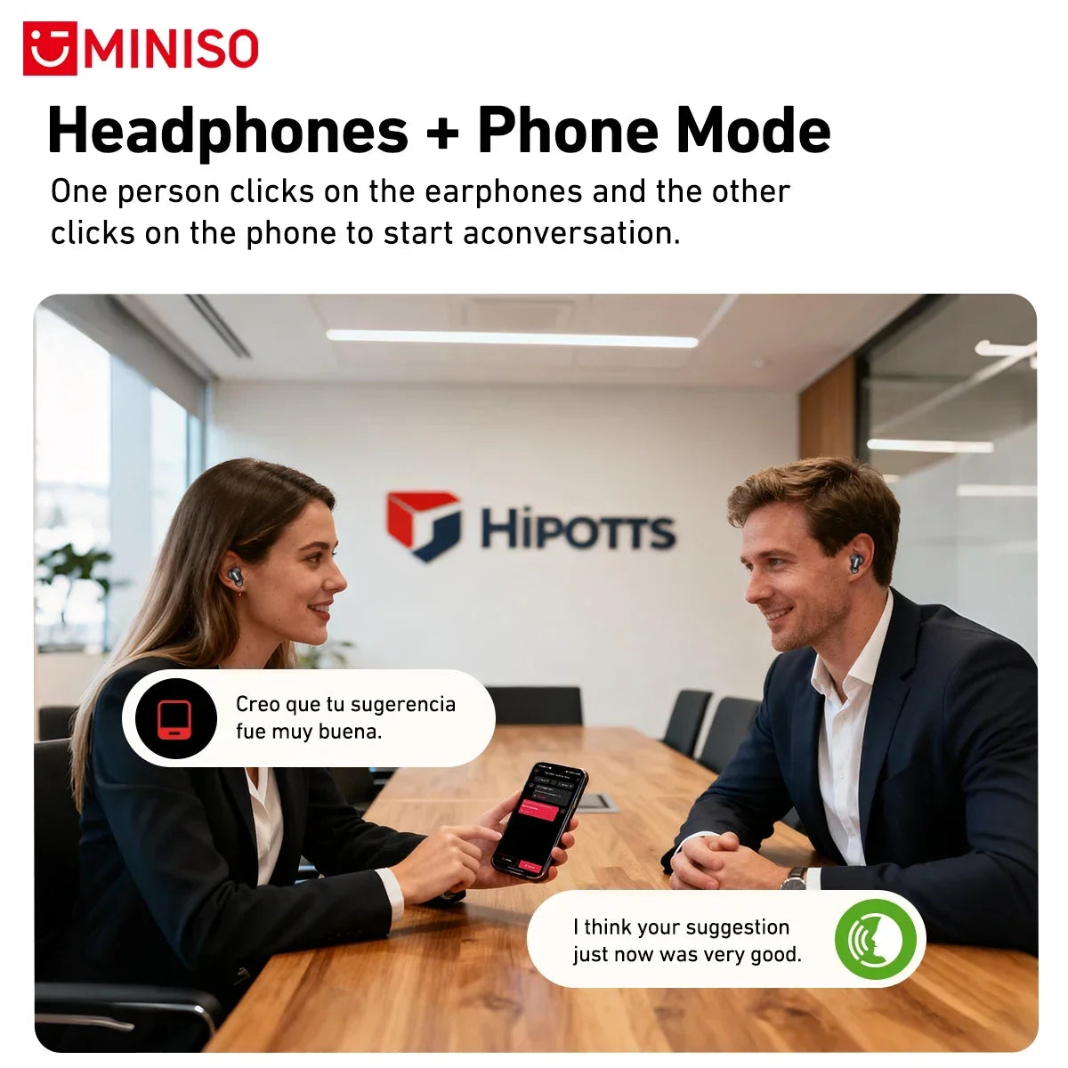 MINISO MS105 Bluetooth Earphone In-Ear Earbuds Soft Earbuds Wireless Headphones Waterproof IPX5