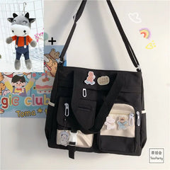 Nylon Waterproof Canvas Women Handbags Shoulder Bag Japanese Ladies Messenger Bag Student School Crossbody Bags for Girl Satchel
