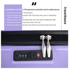 3 Piece Luggage Sets,PC Hardside Suitcase with Expandable,Spinner Wheels, TSA Lock,Carry on Luggage Set