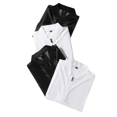 Lightweight Sun Protection Clothing Men's Summer Casual Collar Hollow Breathable Coat Outdoor UV Riding Fishing Skin Windbreaker