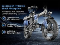 E-bike, multiple configuration options 400W motor 48V 30AH capacity, worry-free, safe and comfortable electric bicycle