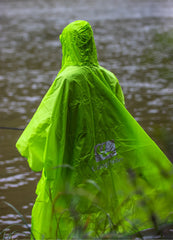 3 In 1 Waterproof Raincoat Lightweight Outdoor Hiking Rain Poncho Rain Jacket Cover Sun Shelter Camping Hiking Cycling Climbing