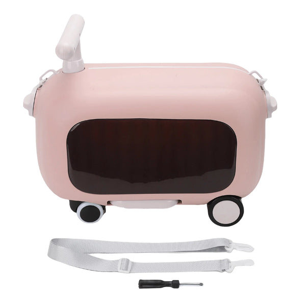 Kids Luggage Kids Ride On Luggage 90 Degree Folding Pedal Large Capacity Multi Functional Toddler Rideable Suitcase for Travel