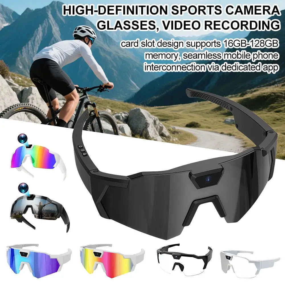 2026 AI Intelligent Glasses For Outdoor Cycling Windproof And Eye Protection Skiing Glasses High-definition Camera Photography