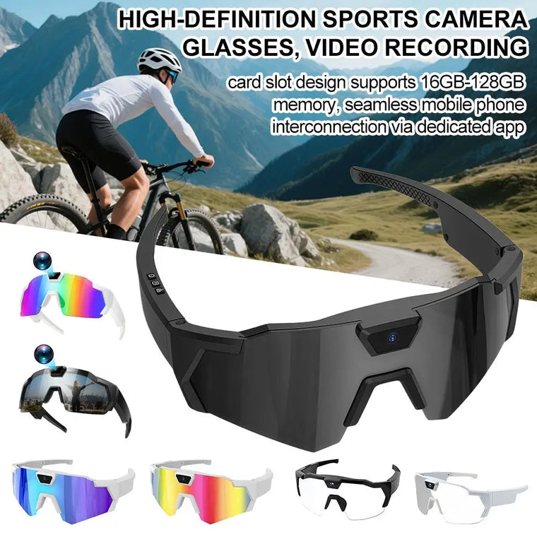 2026 AI Intelligent Glasses For Outdoor Cycling Windproof And Eye Protection Skiing Glasses High-definition Camera Photography